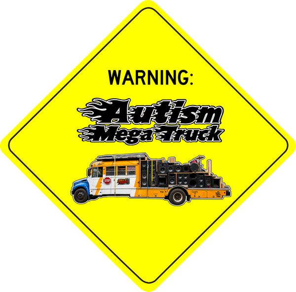 AUTISM MEGA TRUCK STICKER!