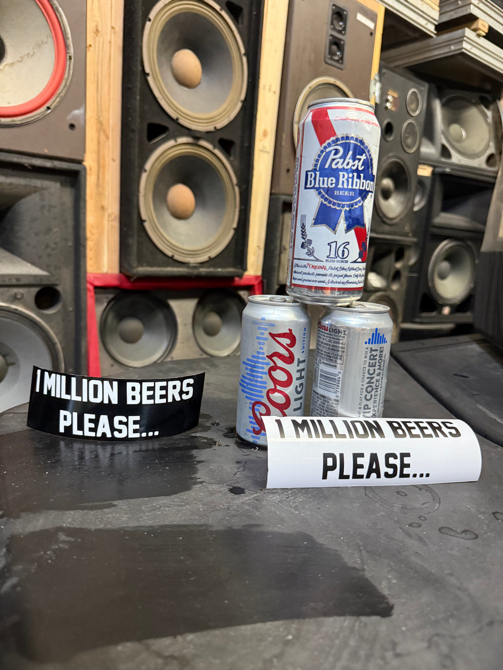 ONE MILLION BEERS FREE STICKERS! - THESE NOW PLAY MY MUSIC