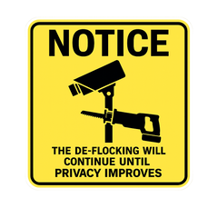 THE DEFLOCKING WILL CONTINUE - FREE STICKER