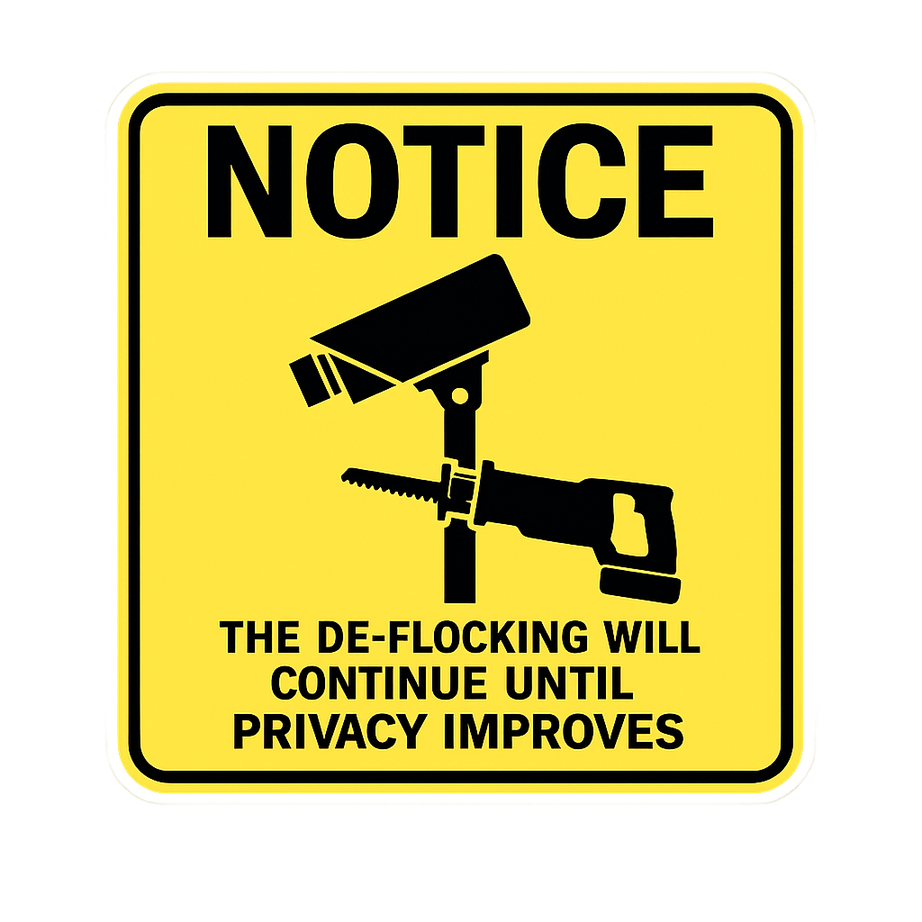THE DEFLOCKING WILL CONTINUE UNTIL MORALE IMPROVES! - free sticker