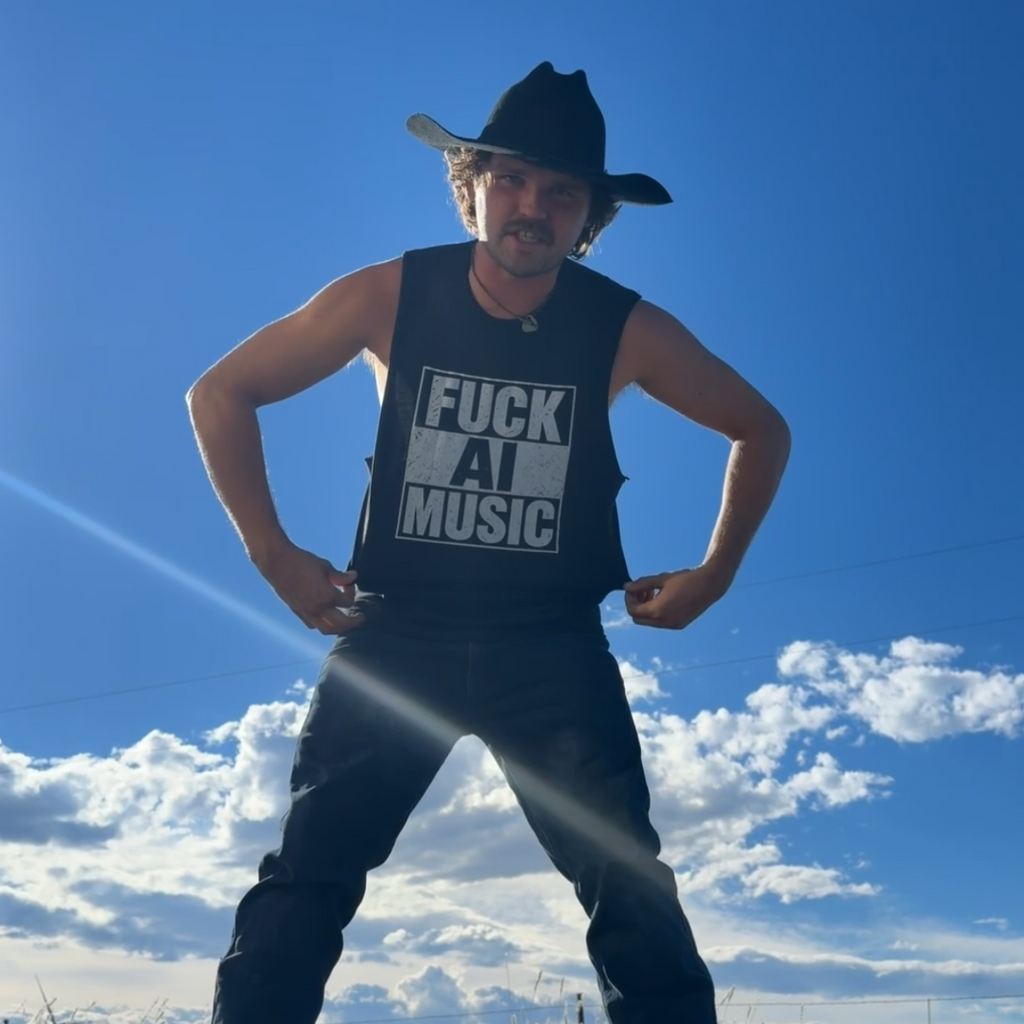 FUCK AI MUSIC TEE SHIRT