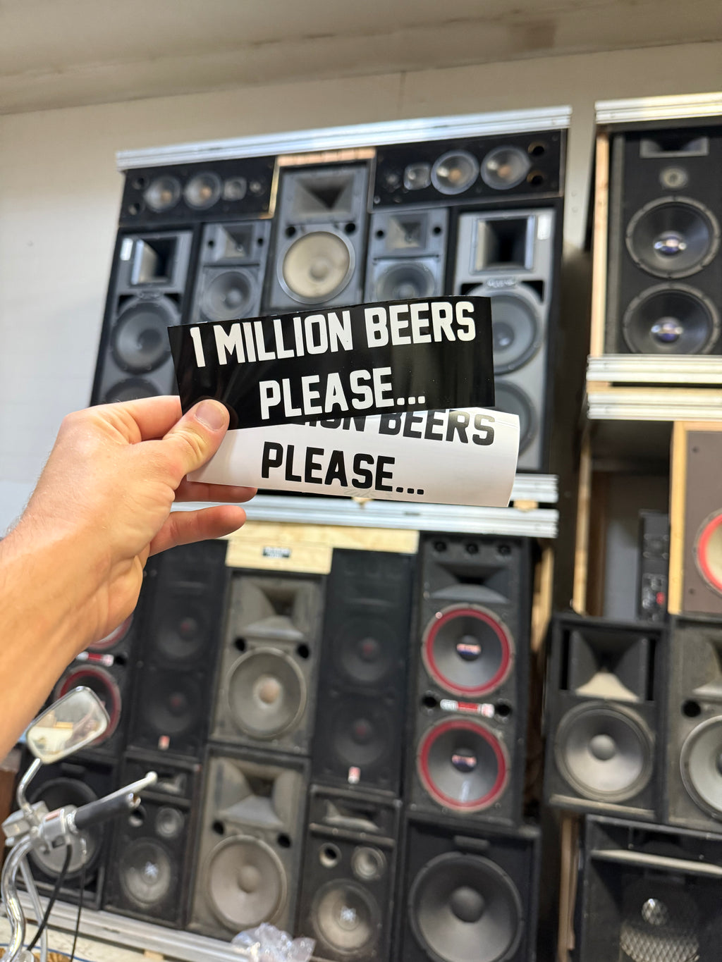 ONE MILLION BEERS FREE STICKERS! - THESE NOW PLAY MY MUSIC