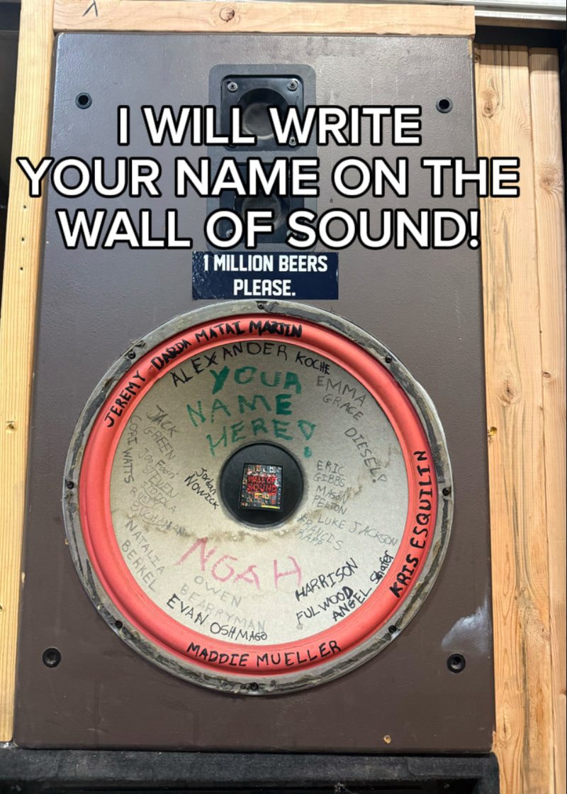 EVICTION PARTY! GET YOUR NAME WRITTEN ON THE WALL OF SOUND-SAVE THE WALL!