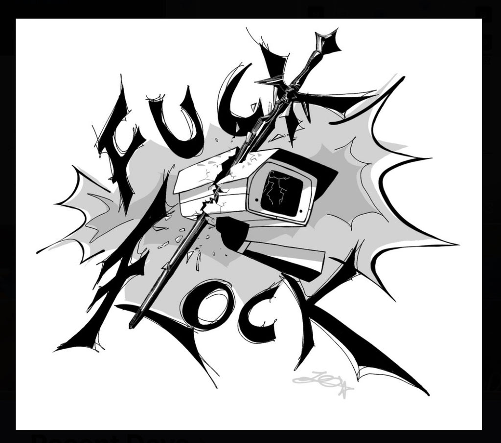 FUCK FLOCK STICKERS V2 (designed by ire!)