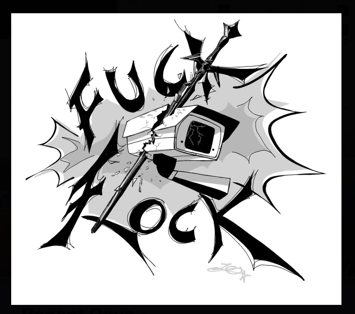 FUCK FLOCK STICKERS V2 (designed by ire!)