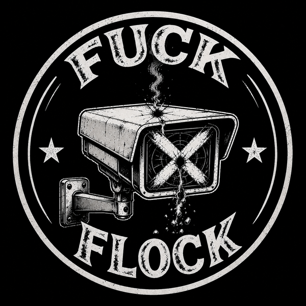 FUCK FLOCK STICKER - *DEFINITELY DONT COVER YOUR LOCAL SURVEILLANCE CAMERA WITH THIS BAD BOY.