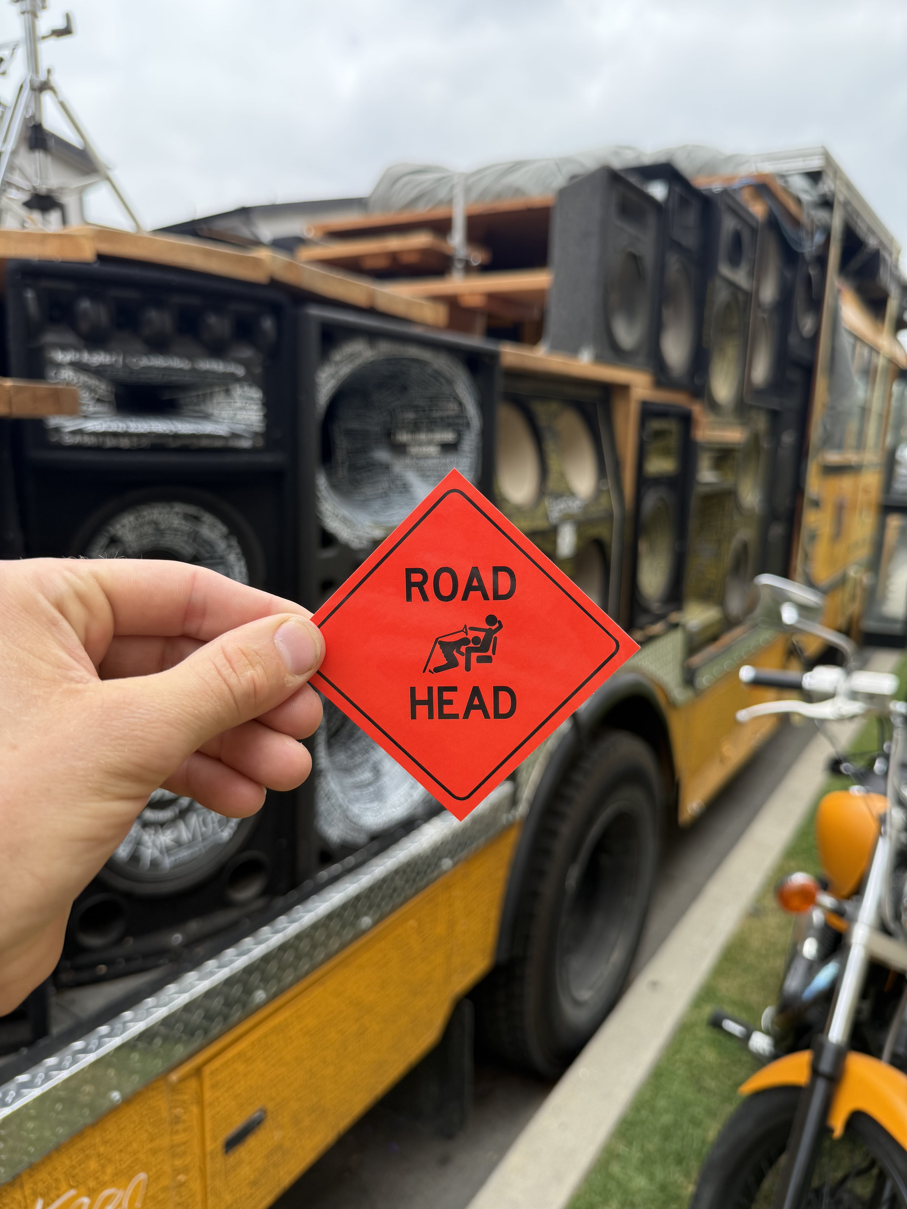ROAD HEAD HILARIOUS STICKER! FREE STICKERS!