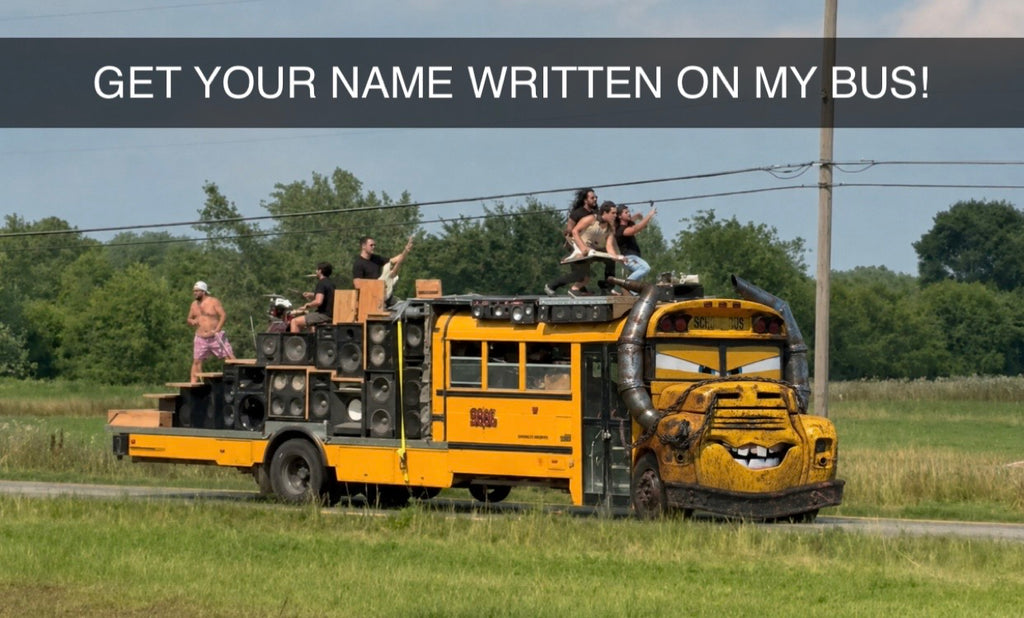 I WILL WRITE YOUR NAME ON THE BUS - HELP REPAIR THE BUS!😂