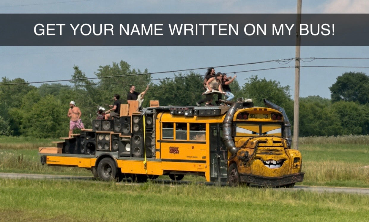 I WILL WRITE YOUR NAME ON THE BUS - HELP REPAIR THE BUS!😂