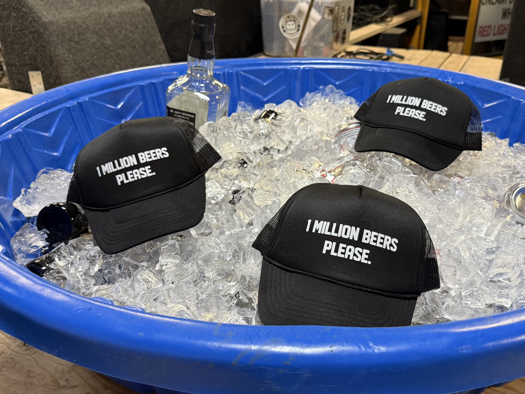 1 MILLION BEERS Official FREE TRUCKER HAT!