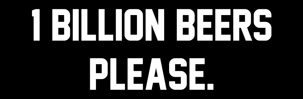 ONE BILLION BEERS FREE STICKERS!