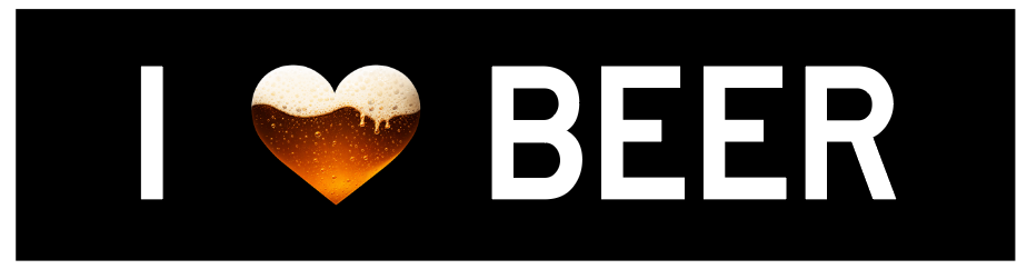I HEART BEER STICKER - FREE STICKER