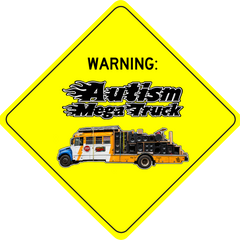 AUTISM MEGA TRUCK STICKER!